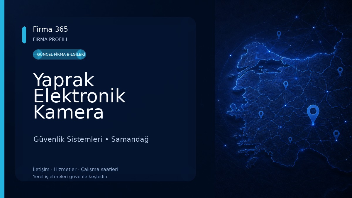 Yaprak Elektronik Kamera Güvenlik Sistemleri