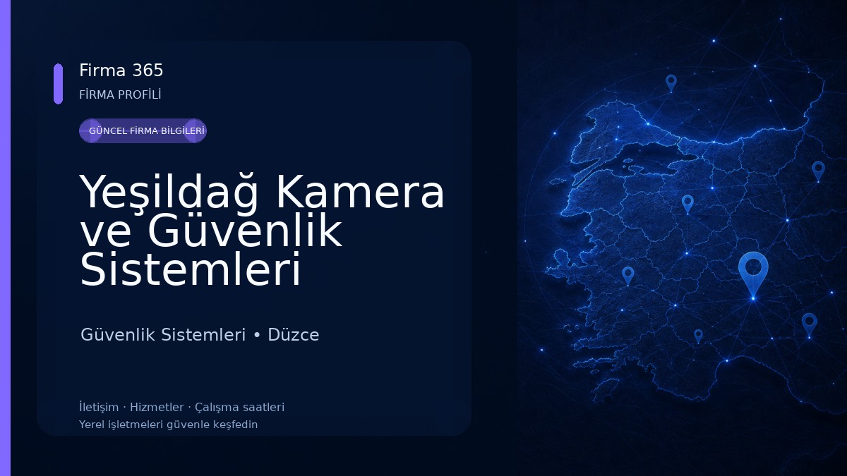 Yeşildağ Kamera ve Güvenlik Sistemleri