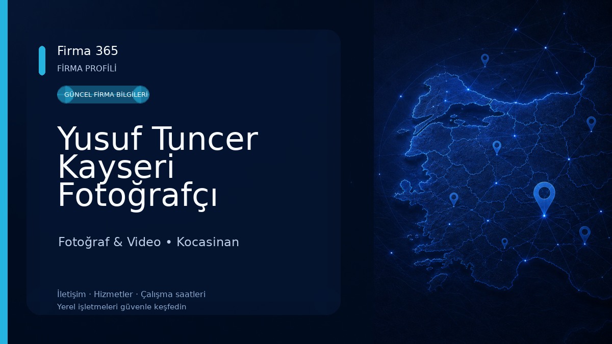 Yusuf Tuncer Kayseri Fotoğrafçı Fotoğraf & Video