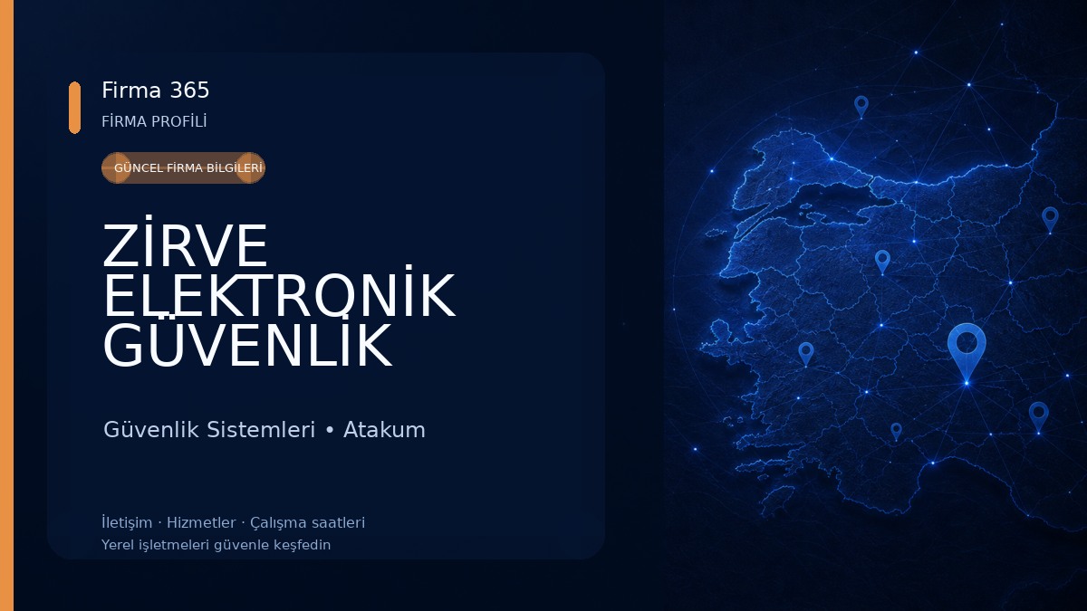 ZİRVE ELEKTRONİK GÜVENLİK SİSTEMLERİ Güvenlik Sistemleri